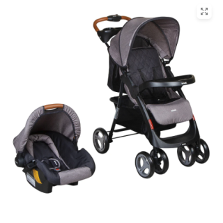 Coche Travel System Pompeya Gris Infanti