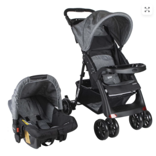 Coche Travel System Spine Gris Cosco
